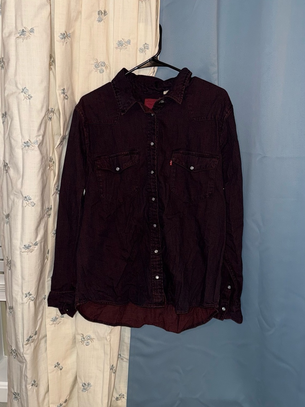 Levi's Women's Dark Burgundy Button-Up Jacket